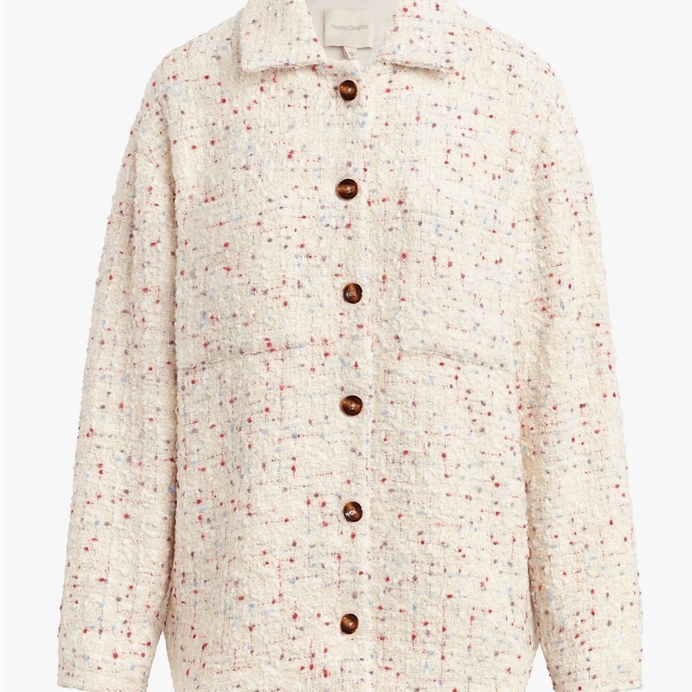 Favorite Daughter Cream Tweed Jacket